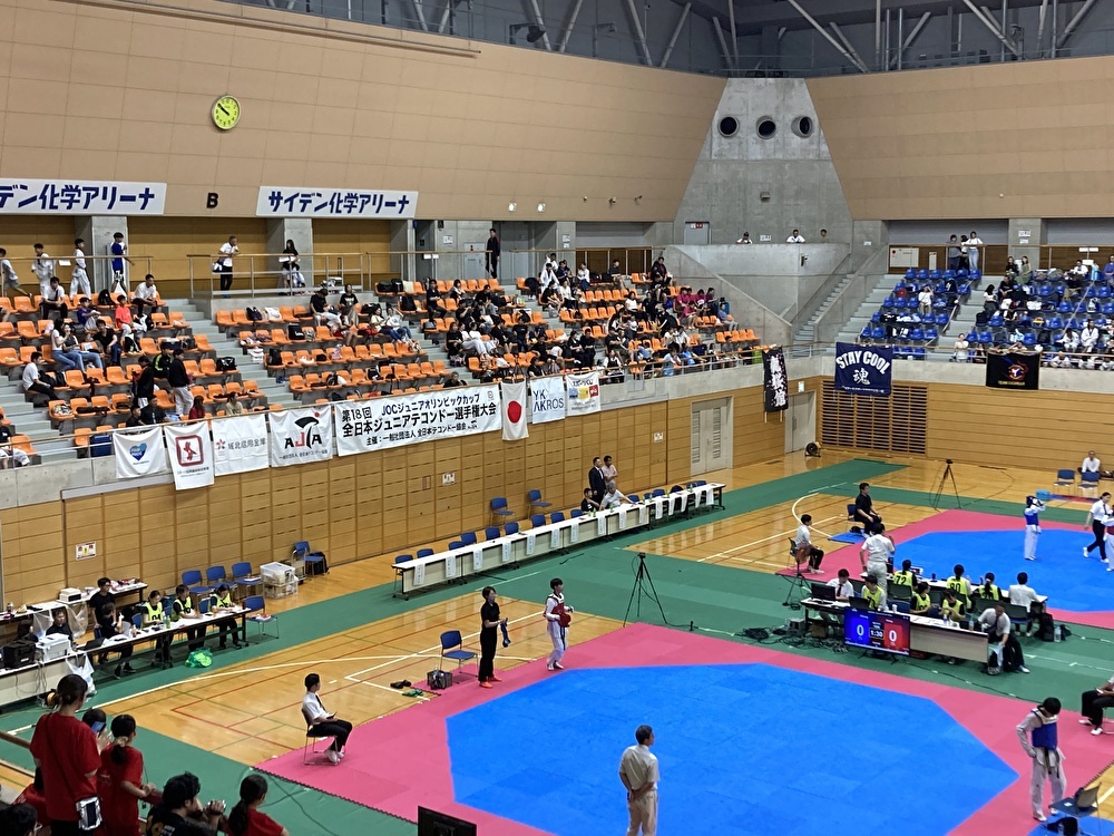 第18回全日本ジュニアテコンドー選手権大会に出場しました！